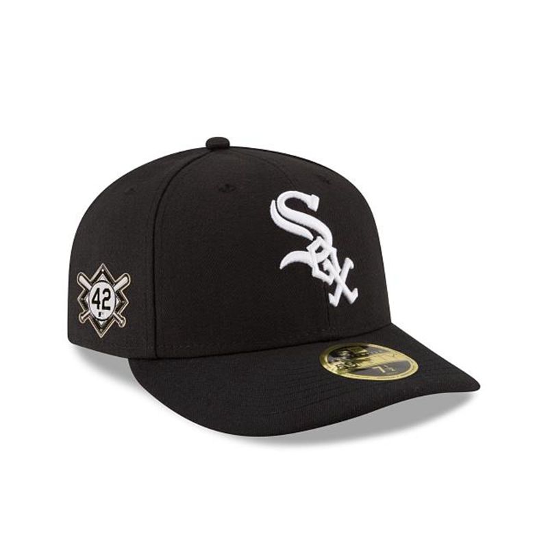 MLB Chicago White Sox Jackie Robinson Day Low Profile 59Fifty Fitted (OOS0647) - Black New Era Caps